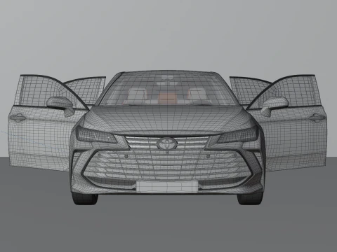 Toyota Avalon High-Detail with Fully Detailed Interior 3D Model