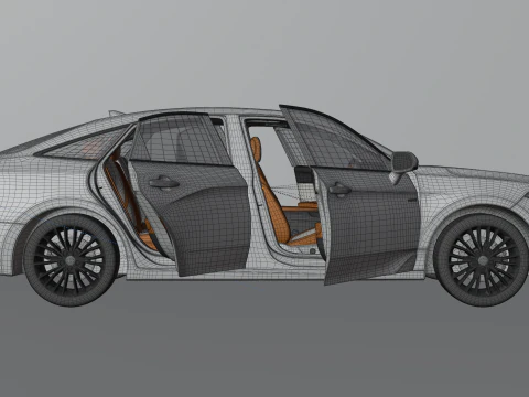 Toyota Avalon High-Detail with Fully Detailed Interior 3D Model