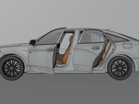 Toyota Avalon High-Detail with Fully Detailed Interior 3D Model