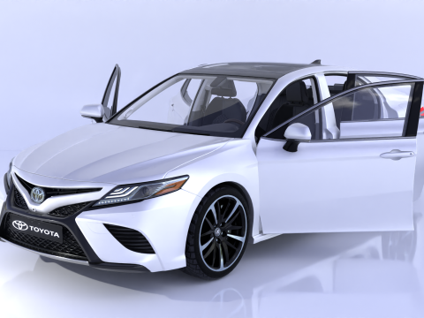 Toyota Camry High-Detail with Fully Detailed Interior Model 3D