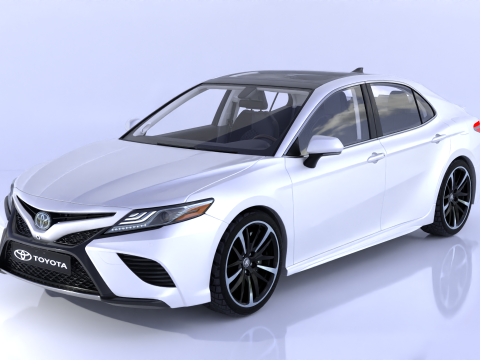 Toyota Camry High-Detail with Fully Detailed Interior 3D Model