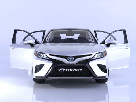 Toyota Camry High-Detail with Fully Detailed Interior 3D Model