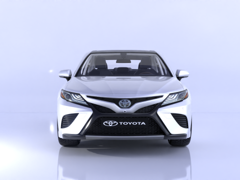 Toyota Camry High-Detail with Fully Detailed Interior 3D Model