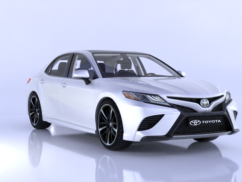 Toyota Camry High-Detail with Fully Detailed Interior 3D Model
