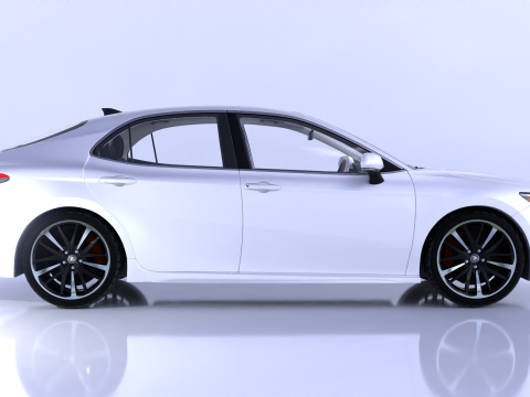 Toyota Camry High-Detail with Fully Detailed Interior 3D Model