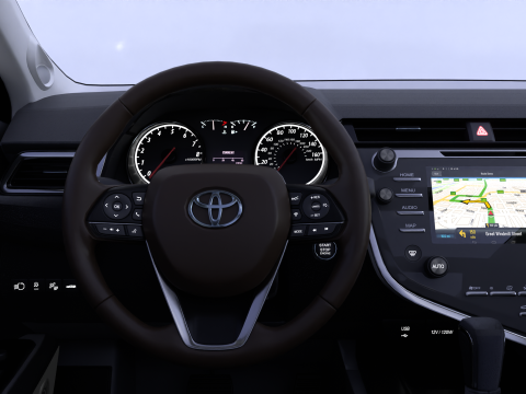 Toyota Camry High-Detail with Fully Detailed Interior 3D Model