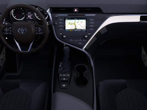 Toyota Camry High-Detail with Fully Detailed Interior 3D Model