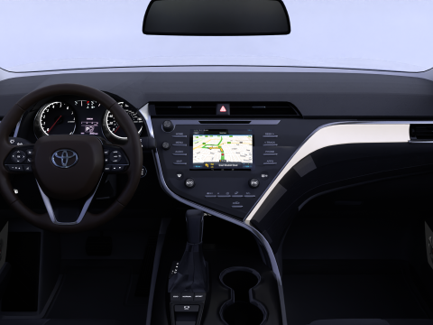 Toyota Camry High-Detail with Fully Detailed Interior 3D Model