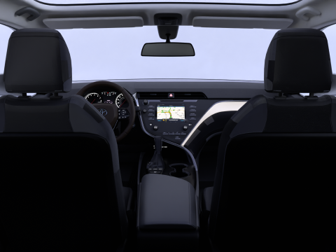 Toyota Camry High-Detail with Fully Detailed Interior 3D Model