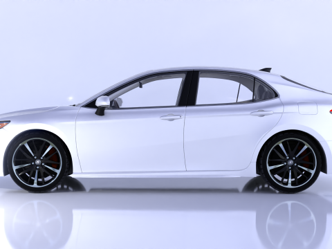 Toyota Camry High-Detail with Fully Detailed Interior 3D Model