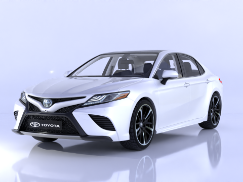 Toyota Camry High-Detail with Fully Detailed Interior 3D Model