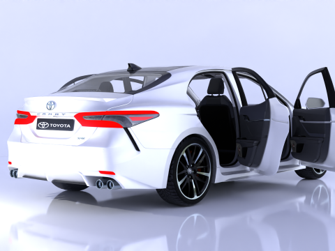 Toyota Camry High-Detail with Fully Detailed Interior 3D Model