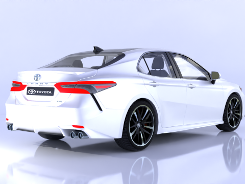 Toyota Camry High-Detail with Fully Detailed Interior 3D Model
