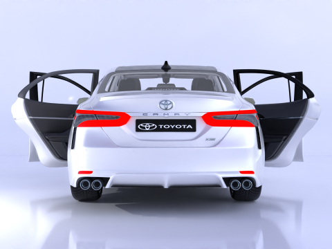 Toyota Camry High-Detail with Fully Detailed Interior 3D Model