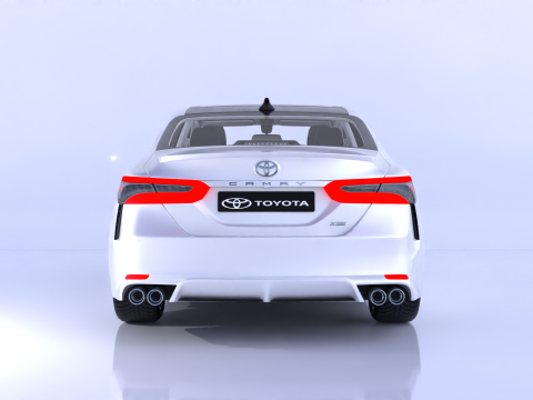 Toyota Camry High-Detail with Fully Detailed Interior 3D Model