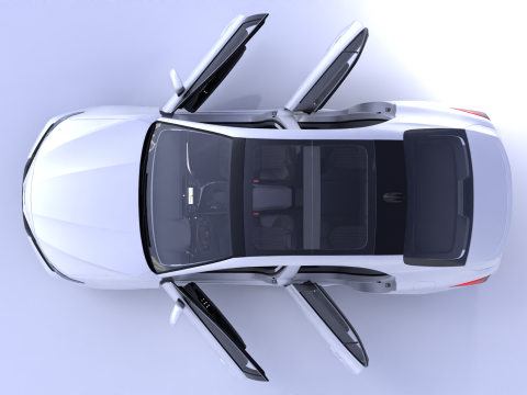 Toyota Camry High-Detail with Fully Detailed Interior 3D Model