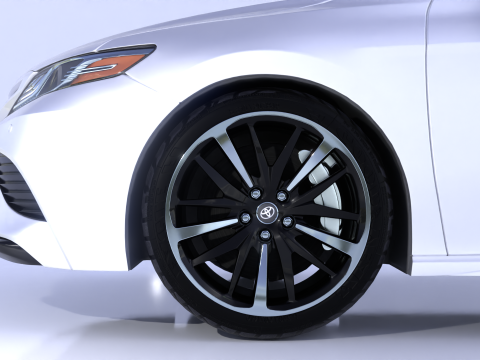 Toyota Camry High-Detail with Fully Detailed Interior 3D Model
