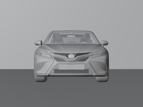 Toyota Camry High-Detail with Fully Detailed Interior 3D Model