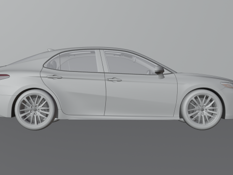 Toyota Camry High-Detail with Fully Detailed Interior 3D Model