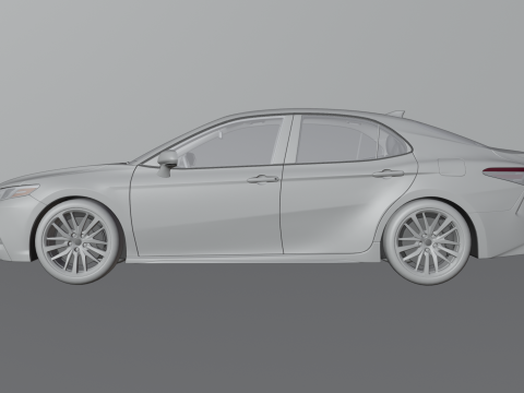 Toyota Camry High-Detail with Fully Detailed Interior 3D Model