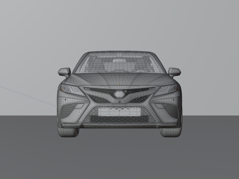 Toyota Camry High-Detail with Fully Detailed Interior 3D Model