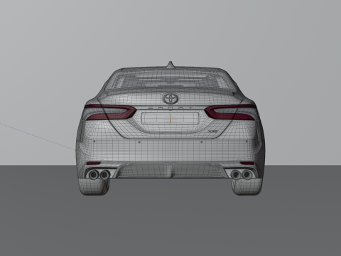 Toyota Camry High-Detail with Fully Detailed Interior 3D Model