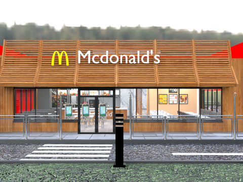 McDonald Restaurant High-Quality 3D Model