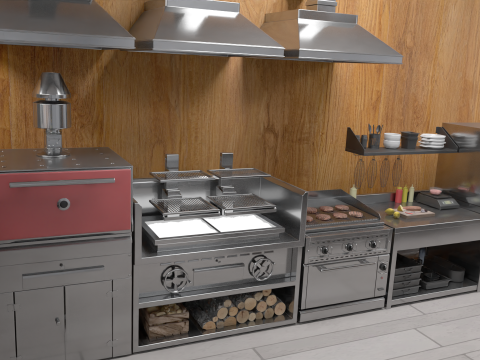 McDonald Restaurant High-Quality Modelo 3D