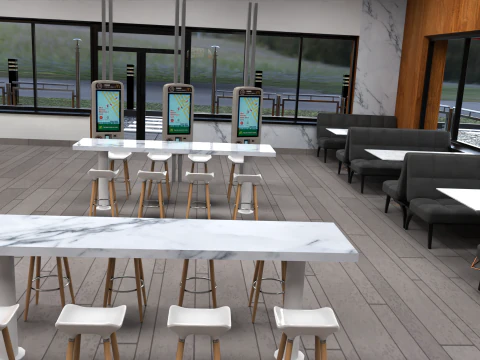 McDonald Restaurant High-Quality 3D Model