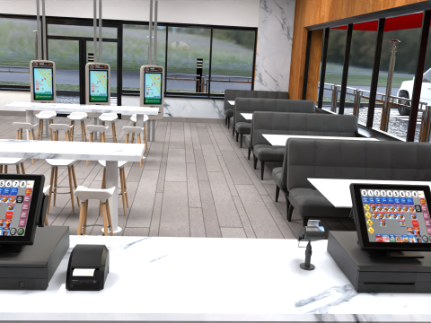 McDonald Restaurant High-Quality Modelo 3D