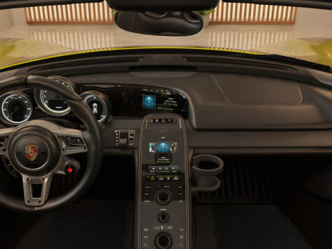 Porsche 918 Spyder with Detachable Roof 3D Model