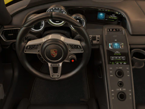 Porsche 918 Spyder with Detachable Roof 3D Model