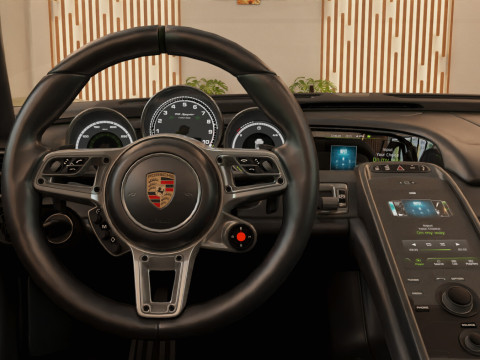 Porsche 918 Spyder with Detachable Roof Modello 3D