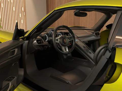 Porsche 918 Spyder with Detachable Roof 3D Model