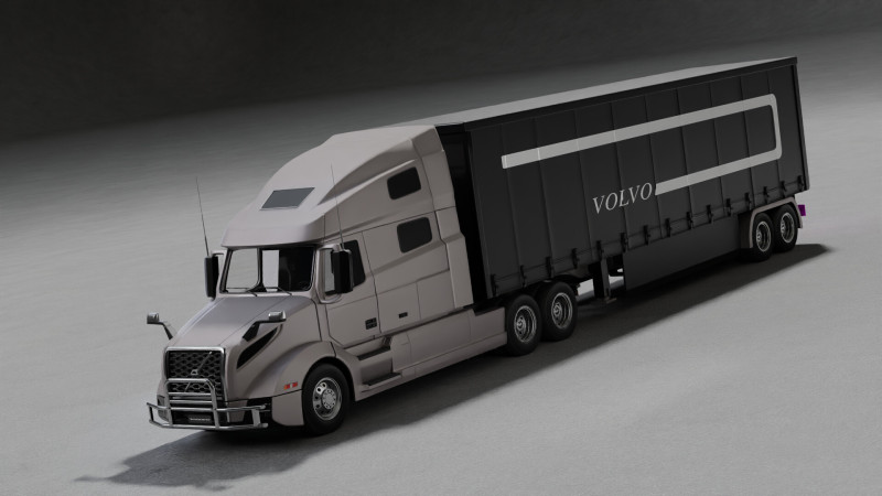 Volvo VNL 760 Truck High-Quality Modelo 3D .c4d .max .obj .3ds .fbx .stl .blend