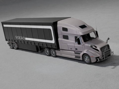 Volvo VNL 760 Truck High-Quality Modelo 3D