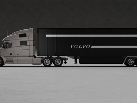 Volvo VNL 760 Truck High-Quality Modelo 3D