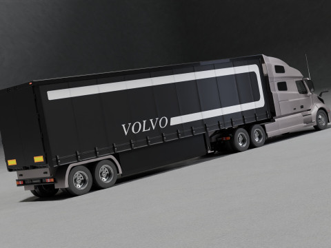 Volvo VNL 760 Truck High-Quality Modelo 3D