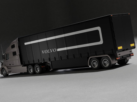 Volvo VNL 760 Truck High-Quality Modelo 3D