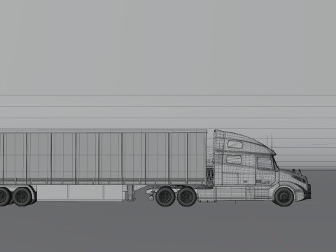 Volvo VNL 760 Truck High-Quality Modelo 3D