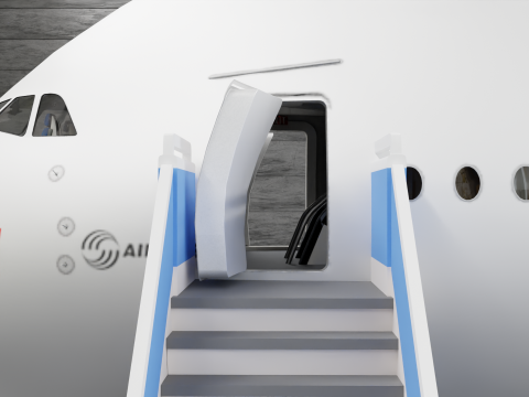 Airbus A380 Ultra Realistic Exterior Full Interior Cabin Cockpit 3D Модель
