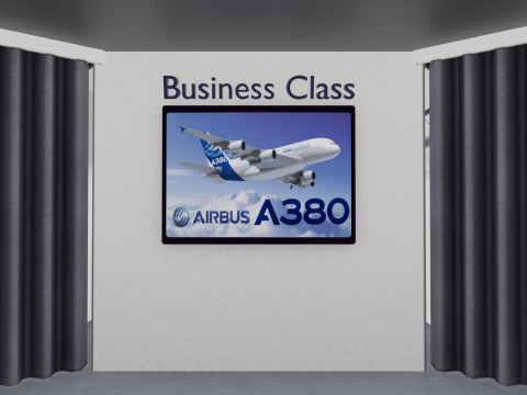 Airbus A380 Ultra Realistic Exterior Full Interior Cabin Cockpit 3D Модель