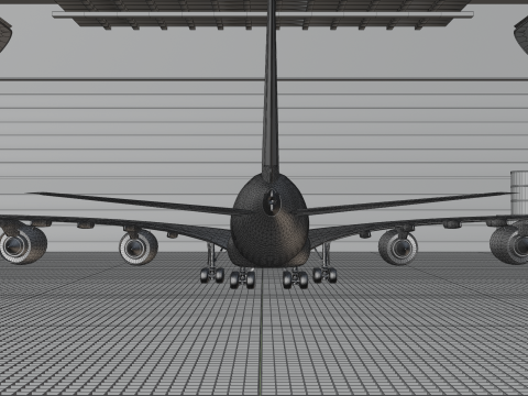 Airbus A380 Ultra Realistic Exterior Full Interior Cabin Cockpit 3D Модель