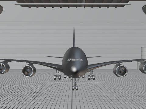 Airbus A380 Ultra Realistic Exterior Full Interior Cabin Cockpit 3D Модель