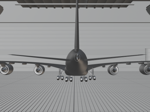 Airbus A380 Ultra Realistic Exterior Full Interior Cabin Cockpit 3D Модель