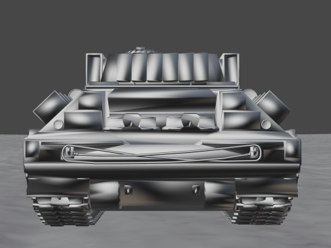 Sci-Fi Battle Tank High-Detail Game-Ready 3D 모델