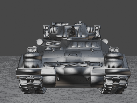 Sci-Fi Battle Tank High-Detail Game-Ready 3D 모델