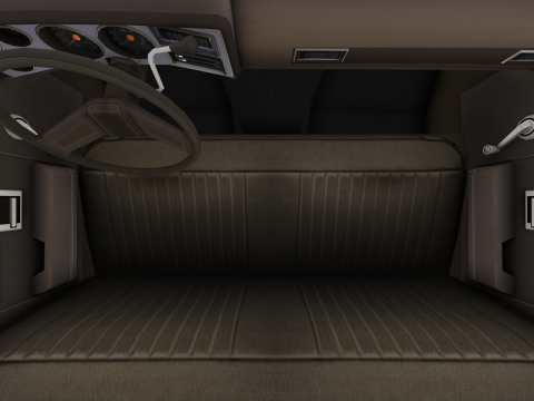 Vintage Fire Truck High Detail 3D Модель