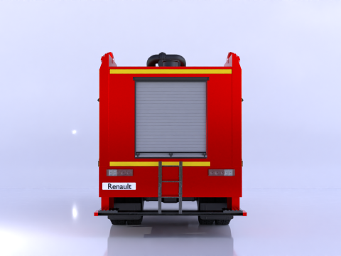 Renault Fire Truck 3D Model