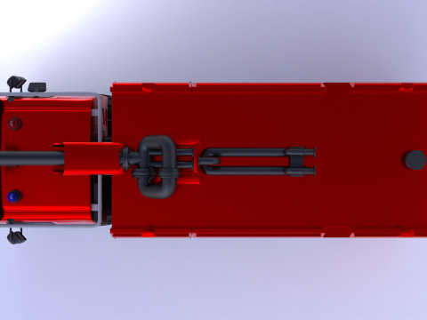 Renault Fire Truck 3D Model